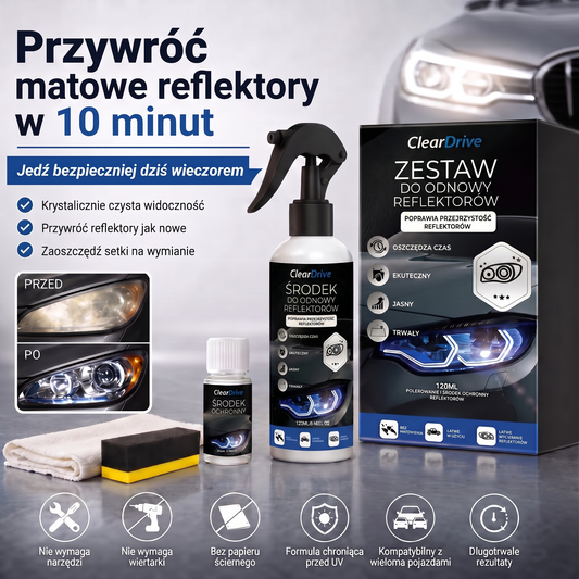 ClearDrive™ – Zestaw do Renowacji Reflektorów