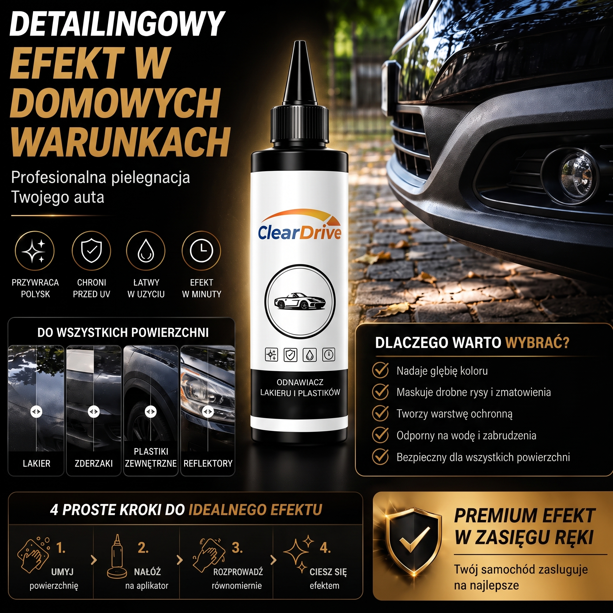 ClearDrive™ -  Preparat do odnowy lakieru samochodowego