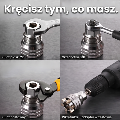 IronDrive™ - Nasadka Samozaciskowa 10–19 mm